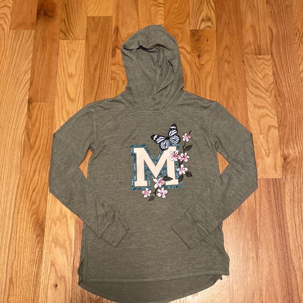thin sage sweatshirt.